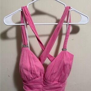 Masquerade Pink Halter Dress